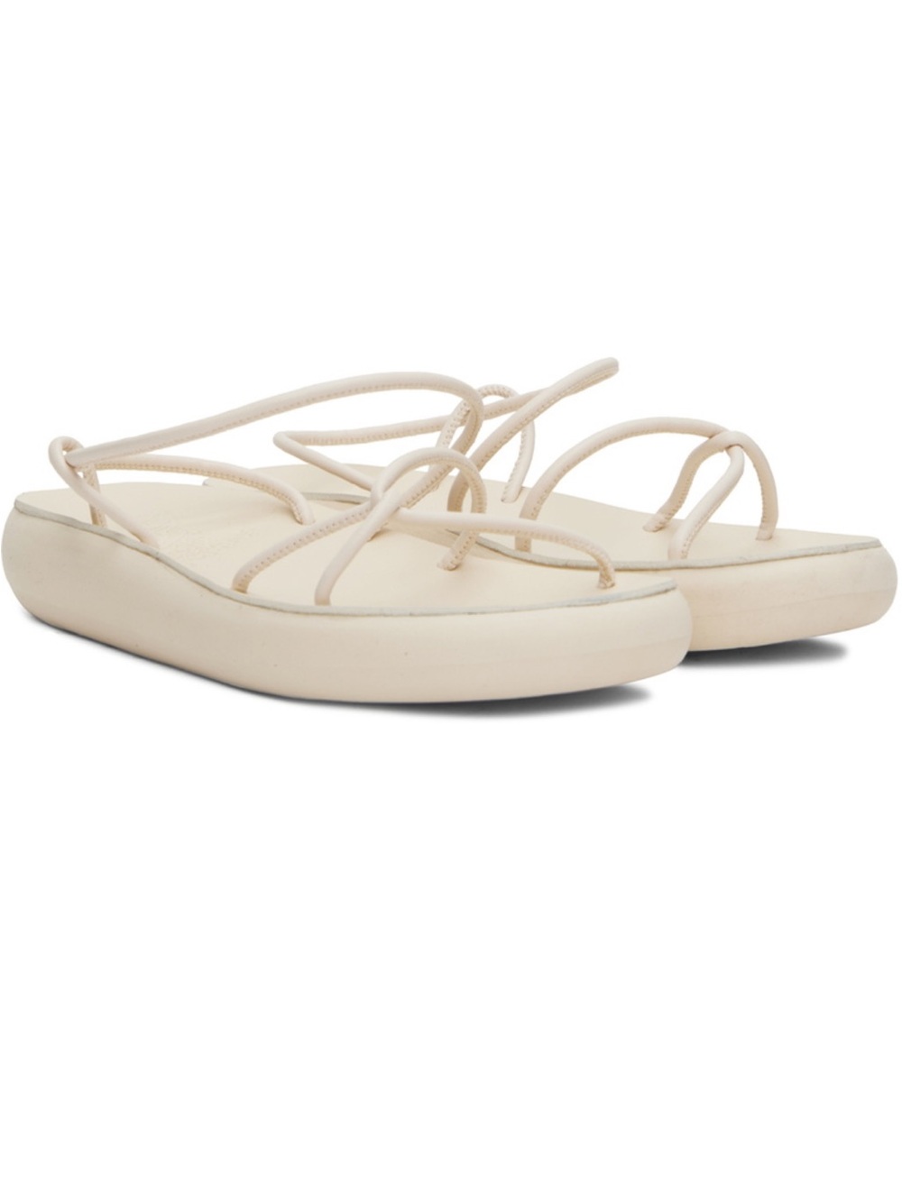 Ancient Greek Sandals Taxidi White Sandal Size 37